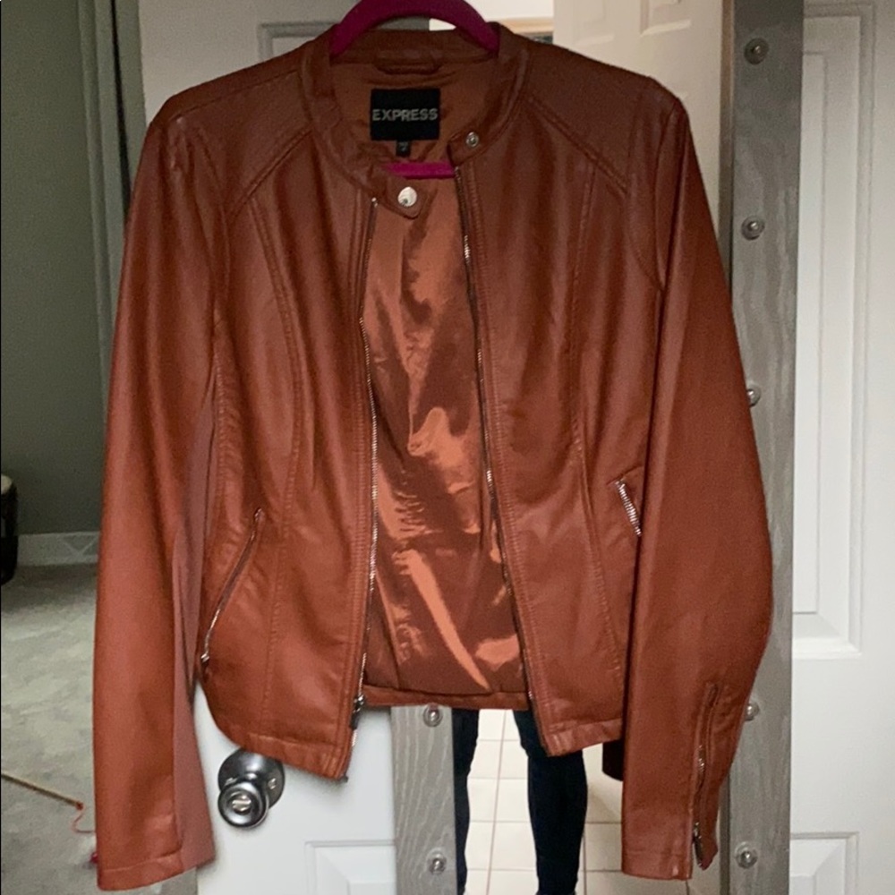 Express Peplum Leather Jacket